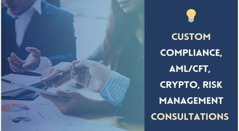 I will consult you on any topic of compliance, aml, crypto, risk management