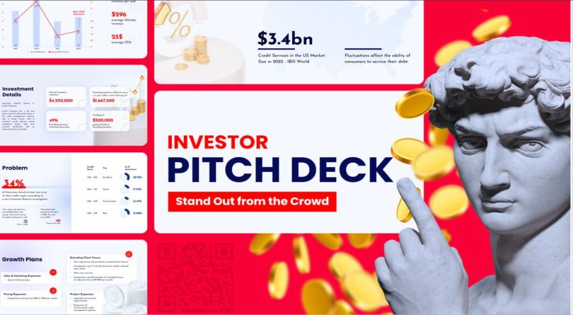I will design a modern investor pitch deck powerpoint presentation